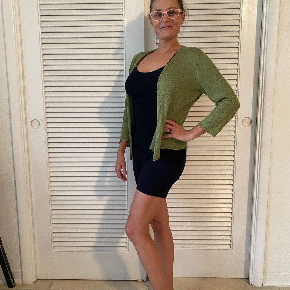 Eileen Fisher Olive Knit Sweater
